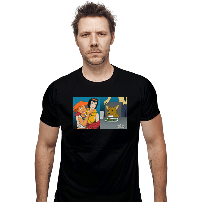 Shirts Fitted Shirts, Mens / Small / Black Women Yelling At A Data Dog