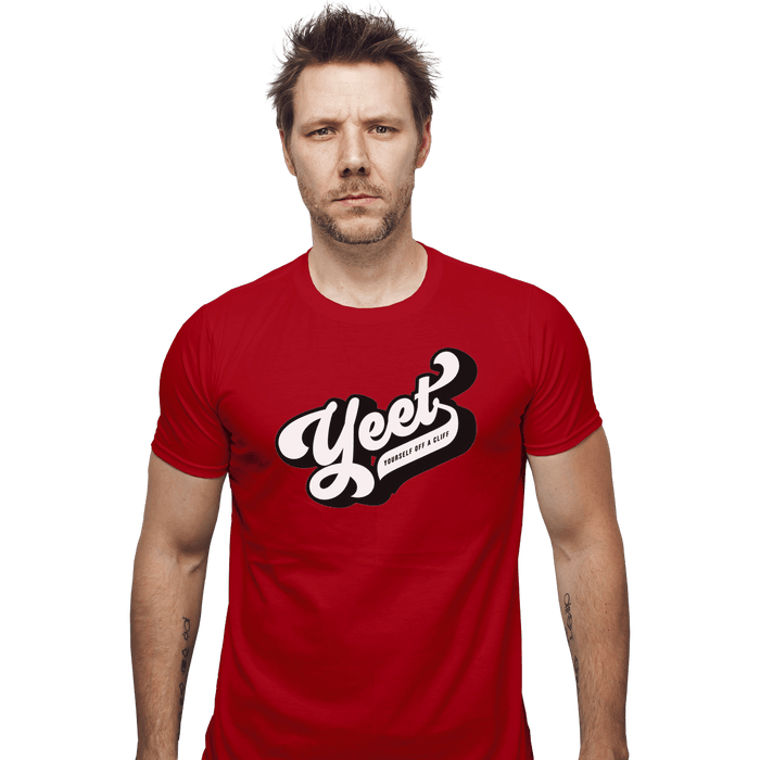Shirts Fitted Shirts, Mens / Small / Red Yeet Yourself