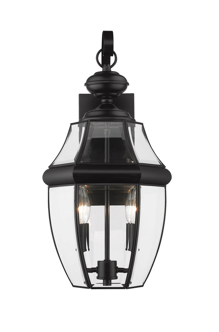 Outdoor Wall Light Z-Lite 580M-BK Black Westover 2 Light Outdoor Wall Light Z-Lite