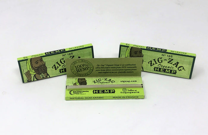 Zig Zag 1 1/4 Size Organic Hemp Rolling Papers - 3 Packs(150 Leaves)