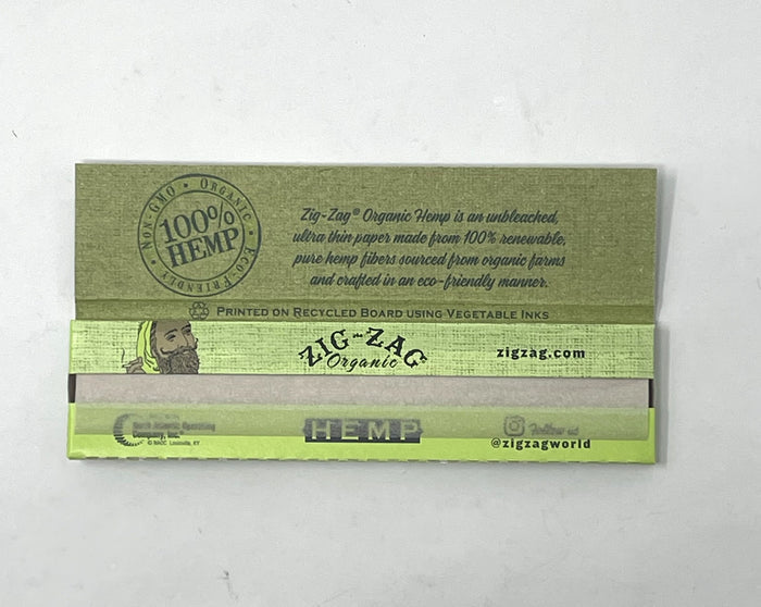 ZIG-ZAG Organic Vegan Hemp Rolling Papers - King Size Slim (3 Pack)