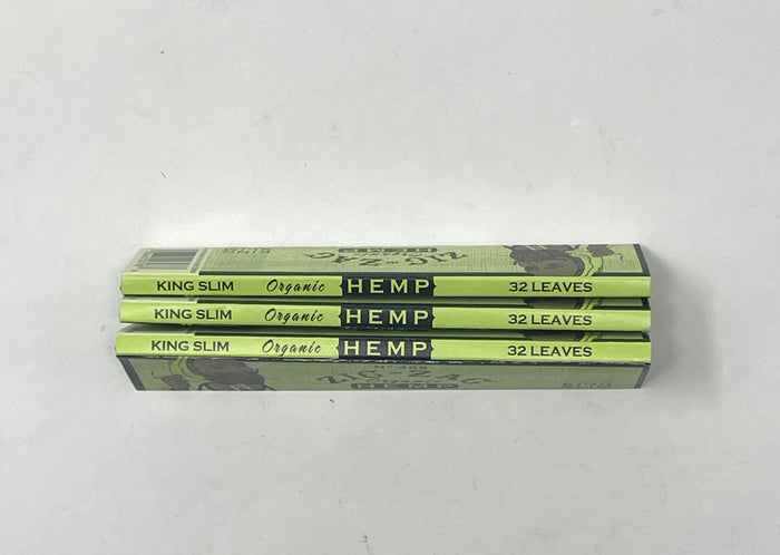 ZIG-ZAG Organic Vegan Hemp Rolling Papers - King Size Slim (3 Pack)
