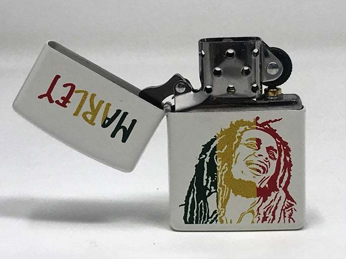 Zippo Lighter -  Rasta Bob Marley Image