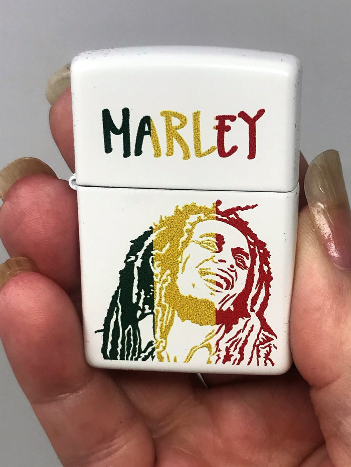 Zippo Lighter -  Rasta Bob Marley Image